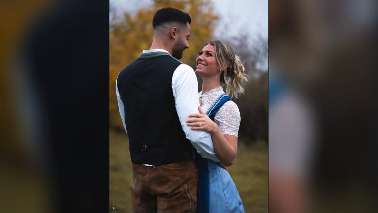 Bastian Stürmer und Kerrin Grapengeter bei Bauer sucht Frau — verliebt in Tracht (Instagram-Original @kerringrapengeter)