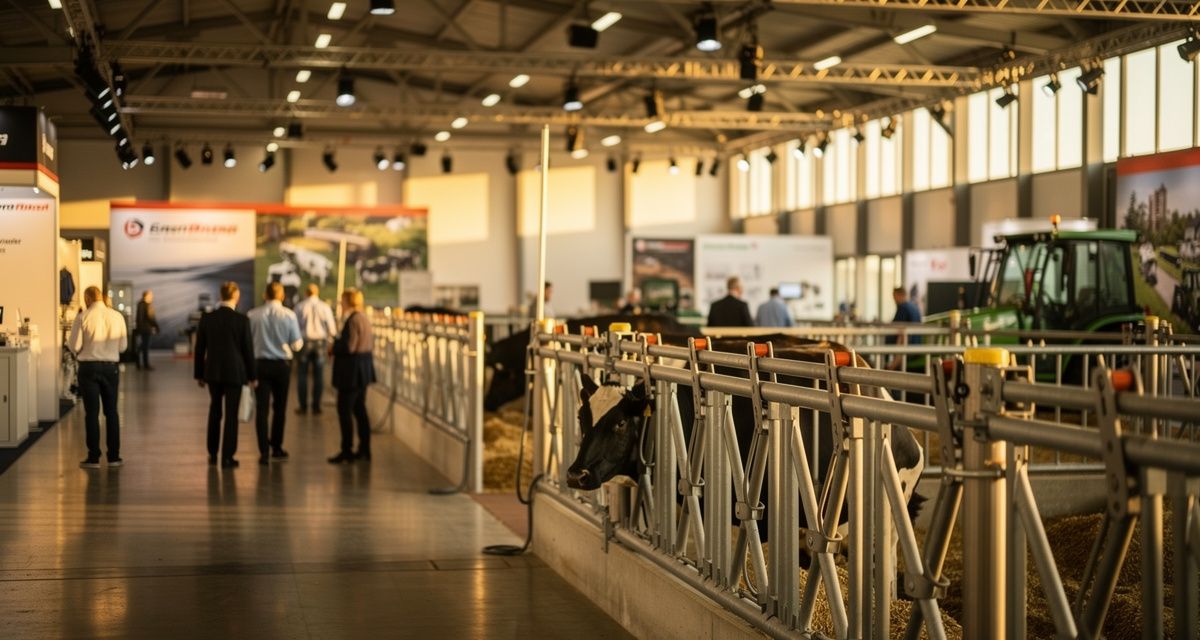 EuroTier in Hannover: Messestände mit Stalltechnik und Fütterungssystemen für die Tierhaltung