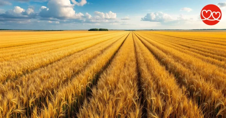 Goldene Weizenfelder in Sachsen-Anhalt — Heimat bodenständiger Landwirt Singles