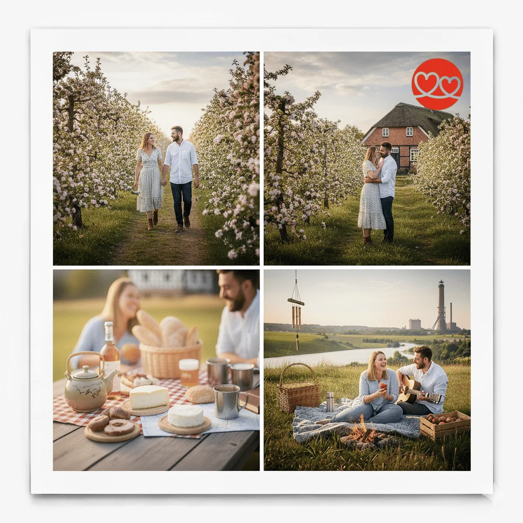 Singles & Dates im Alten Land bei Hamburg | Dein Dating-Guide für das Alte Land! Finde romantische Date-Ideen zur Apfelblüte & Tipps für Singles vom Land zwischen Jork, Stade und Hamburg.